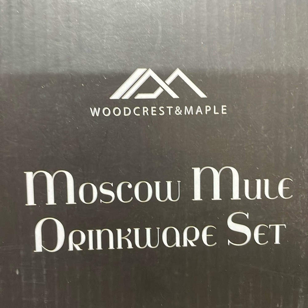 Moscow mule drink set.
